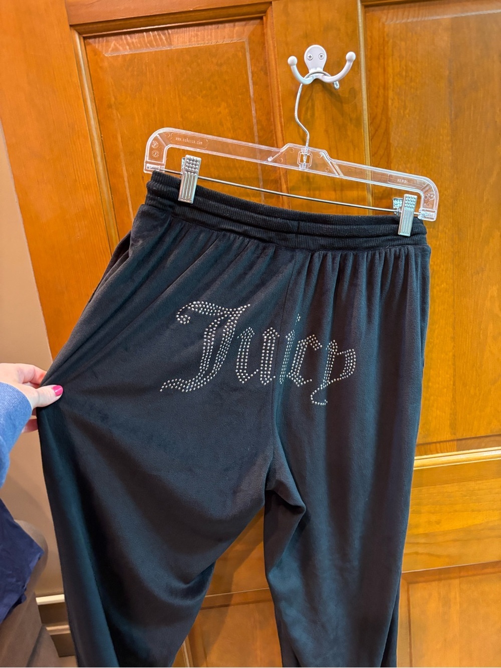 Juicy Couture Women’s Velvet Fleece Lounge Pajama Pants Size Medium - Picture 5 of 9